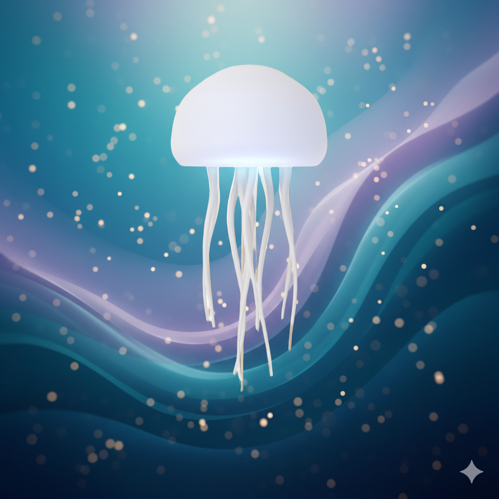 LED Jellyfish floating Lamp