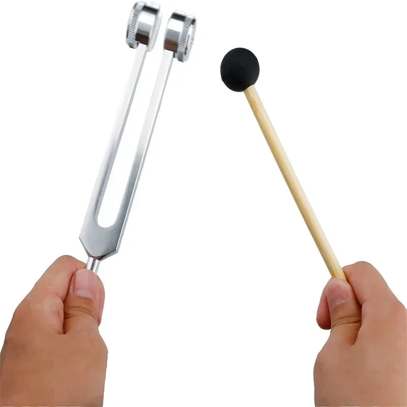 128Hz Tuning Fork Set Weighted Bio-Acoustic Tuning Fork for Reliever Pressure