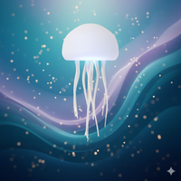 LED Jellyfish floating Lamp