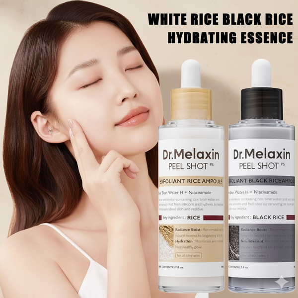 MY TREASURE Melaxin peel shots for skin brightening with white rice and black rice hydrating essence
