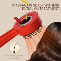 MY TREASURE electric scalp massager for hair growth applying essential oil treatment on hair